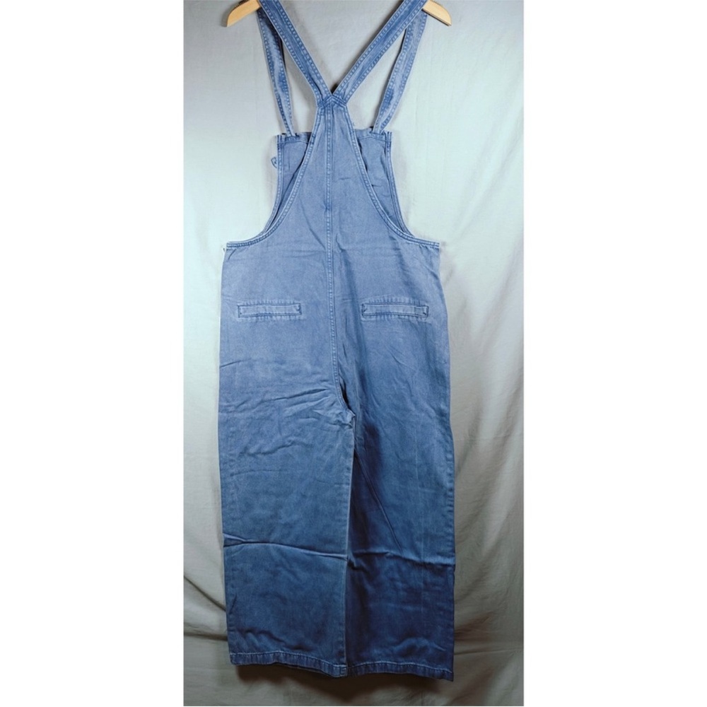 💞 Zenana Washed Knot Strap Pocket Denim Jumpsuit NWT (1864Y) - Picture 4 of 9